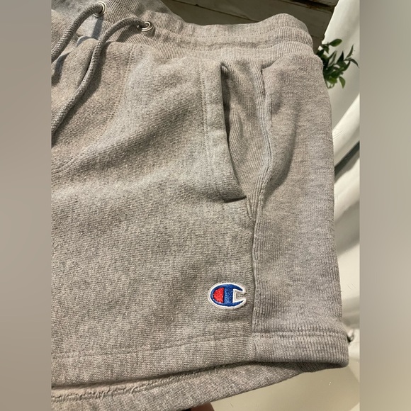 Champion Reverse Weave Small Gray Women Booty Sport Shorts Surf Run Gym - Picture 6 of 9